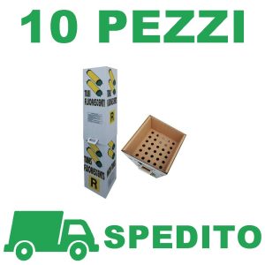 10 Pezzi Contenitore in cartone per tubi fluorescenti con Spedizione