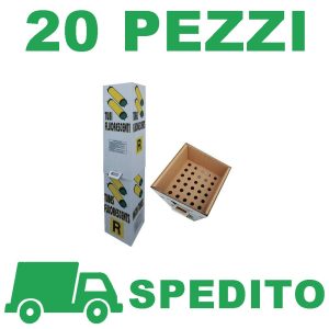 20 Pezzi Contenitore in cartone per tubi fluorescenti con Spedizione