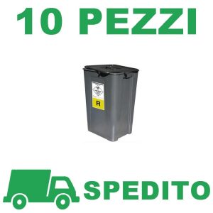 10 Pezzi Fusto 60 L ONU classe 6.2 con Spedizione