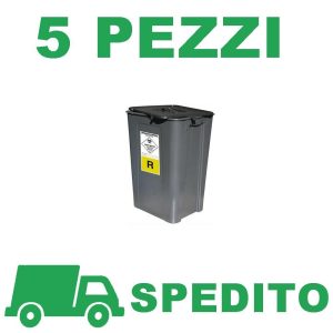 5 Pezzi Fusto 60 L ONU classe 6.2 con Spedizione